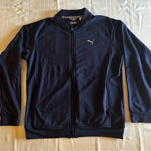 Girls Puma Golf Navy Full-Zip Jacket